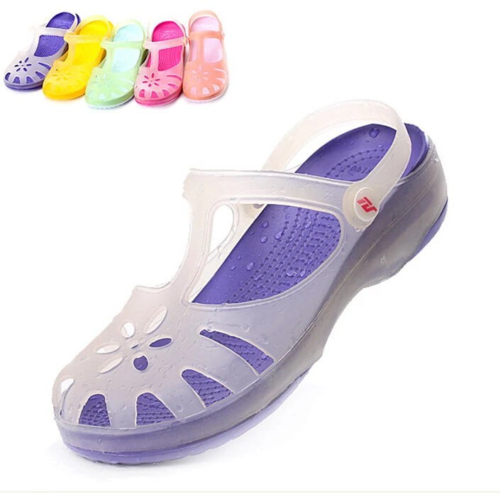 Petal Shape Cut-out Print Vintage Flip-Flops Wholesale Candy Color Women Sandals Beach Flats Shoes Boat Clog Free Shipping | Обувь