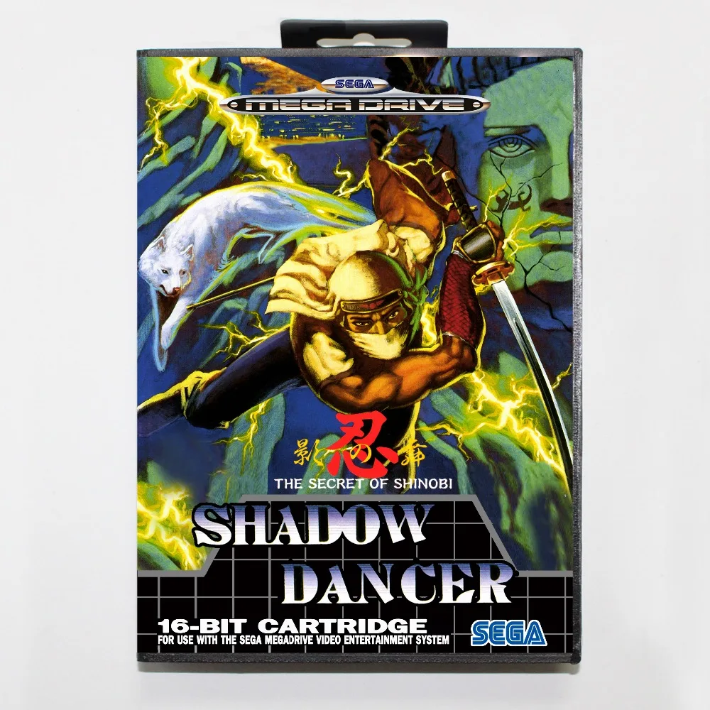 

Shadowdancer 16 bit SEGA MD Game Card With Retail Box For Sega Mega Drive For Genesis