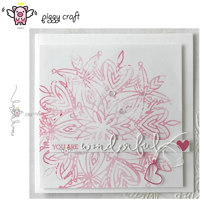 

Piggy Craft metal cutting dies cut die mold Letter decoration Scrapbook paper craft knife mould blade punch stencils dies