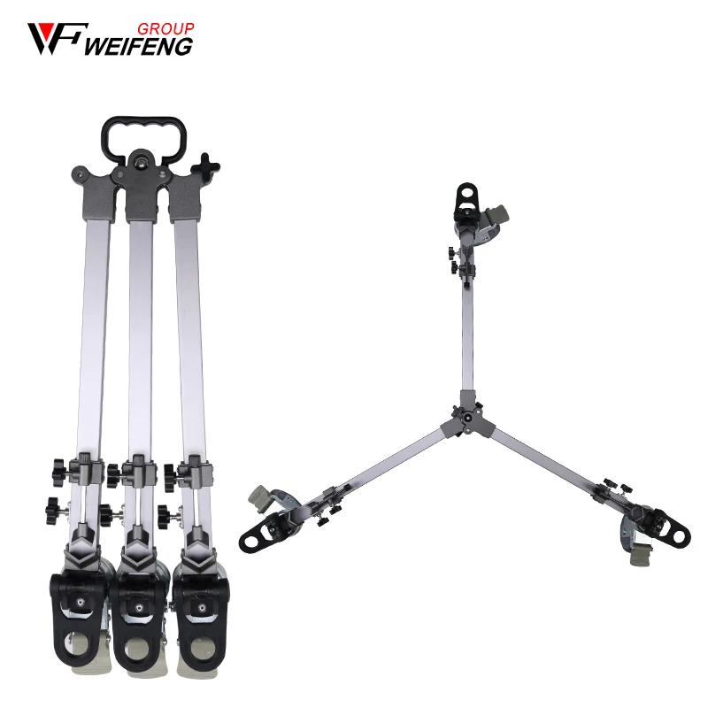 

Weifeng WF-9912 Three Pedestal Pulley Roller Tripod Legs Camera Photography Casters Tripod Legs wheel slide bearing