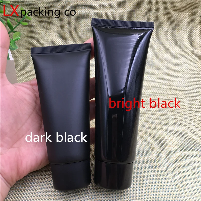 100 pcs Free Shipping 10ml 30ml 50ml 80ml 100ml Empty Black Plastic Tube Bottles Refillable Empty Cosmetic Containers packaging 100 pcs Free Shipping 10ml 30ml 50ml 80ml 100ml Empty Black Plastic Tube Bottles Refillable Empty Cosmetic Containers packaging