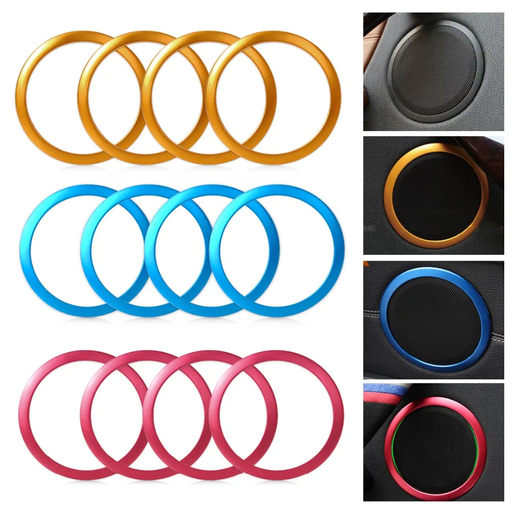 

CITALL Car Door Stereo Speaker Trim Cover Ring Sticker For BMW 3 Series F30 F34 320 320i 328i 335i 316i 2012 2013 2014 2015