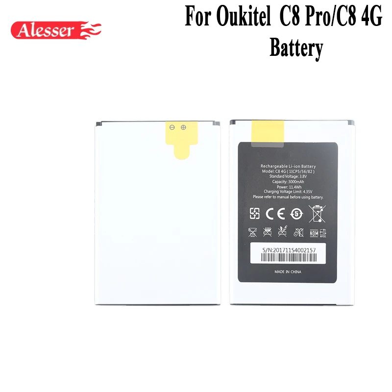 Аккумулятор Alesser для Oukitel C8 Pro 4G 3000 мАч 100% | Мобильные телефоны и аксессуары