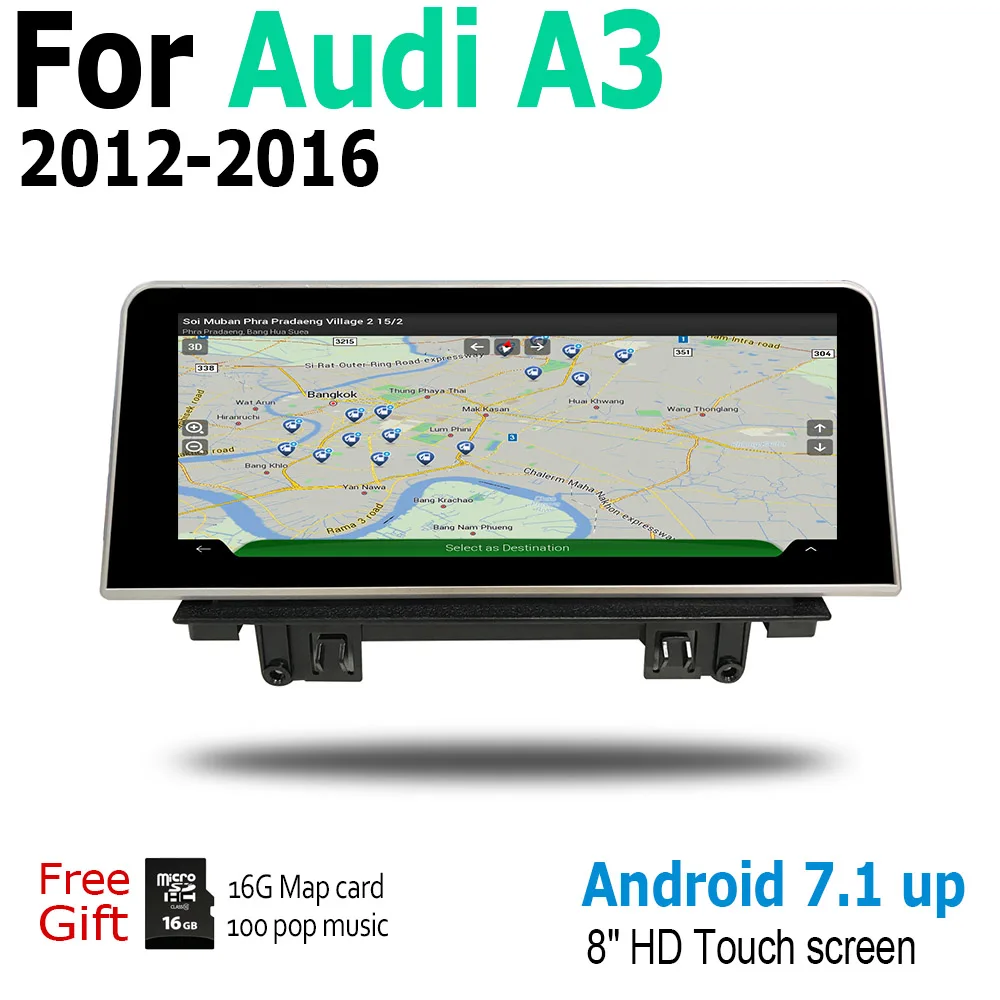 Discount Android screen For Audi A3 8V 2012~2016 MMI 8" touch display GPS Navigation radio stereo head unit multimedia player 1 Discount Android screen For Audi A3 8V 2012~2016 MMI 8" touch display GPS Navigation radio stereo head unit multimedia player 1
