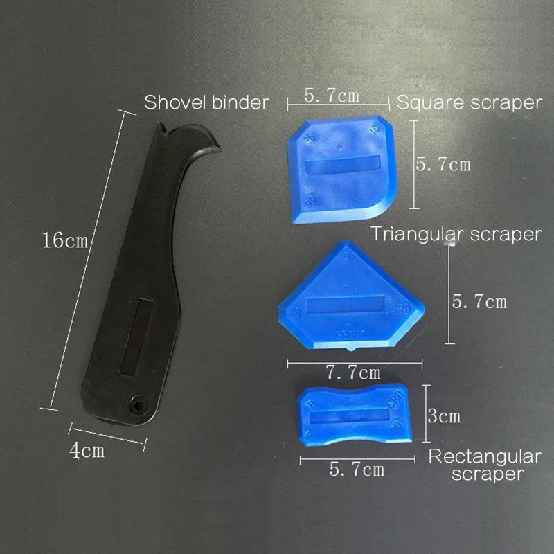 4 шт. набор инструментов для шпаклевки Шпаклевка герметик силиконовый затирка для удаления Скребка Для дома и набор инструментов для работы в саду