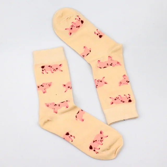Animal Men Women Unisex Socks Pug Sausage Dog Short Socks Shiba Inu Socks Loafer Beagle Modeager Silky Teckel Crew Buldog socks pig socks beige