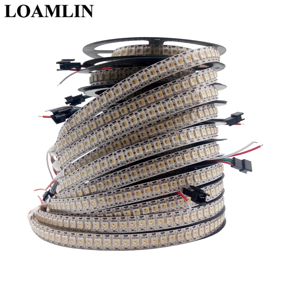 

Led Strip SK6812(Similar WS2812B) RGBW 4 In 1 30/60/144 Leds/Pixels/m;Individual Addressable Led Strip IP30/IP65/IP67 DC5V