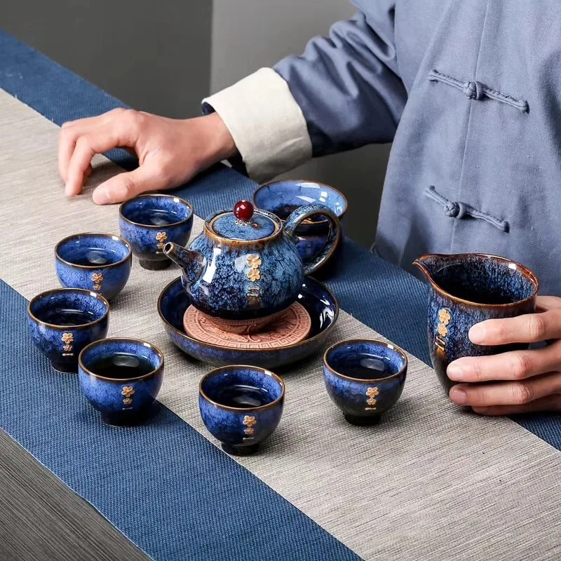 Чайный сервиз ручной окрашенный чайный чашка керамическая личность кунг фу