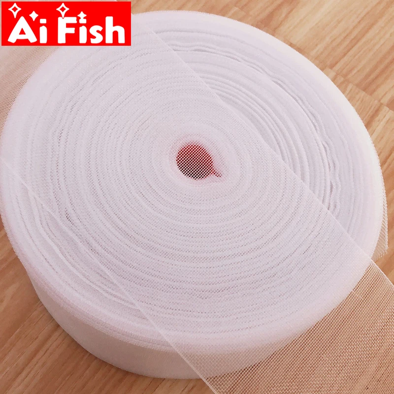 

White transparent Curtain Accessories belt for curtains eyelets rings grommets polyester padded woven curtain tape CP101#4