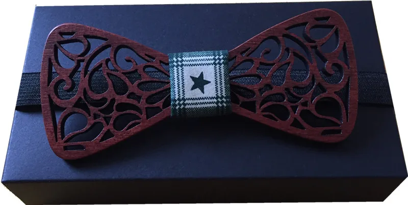 Лидер продаж Европейская мода Личность аксессуар геометрический Дизайн одноцветное Good Wood Хип-хоп галстук-бабочка для Для мужчин новые