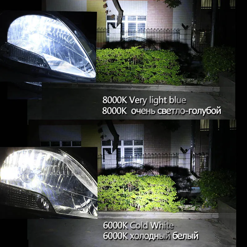 Lâmpada para Farol Automática de Farol de Milha Yamyff Automotivo H11 3000k 6000k 8000k 9000lm h1 h3 9005 Lâmpada 9006 H27 4300k 12v Led h4 h7 7 Lâmpadas do farol do carro (LED)