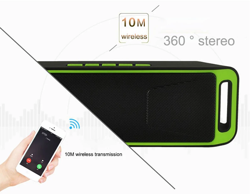 Bluetooth Speaker Portable Mini Stereo Outdoor Soundbar Wireless Smart Handsfree Speaker with FM Radio For Xiaomi Loudspeaker5