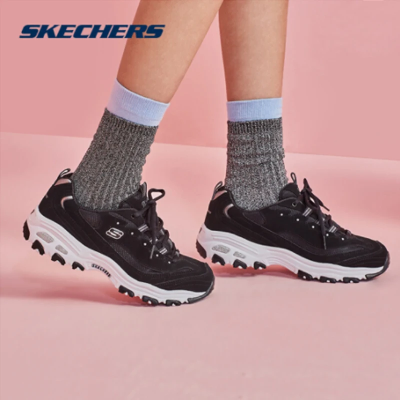 Skechers/Женская обувь D'lites; массивные кроссовки; коллекция года; модная женская обувь; кроссовки; обувь для папы; удобные кроссовки на платформе; 11930-BLK