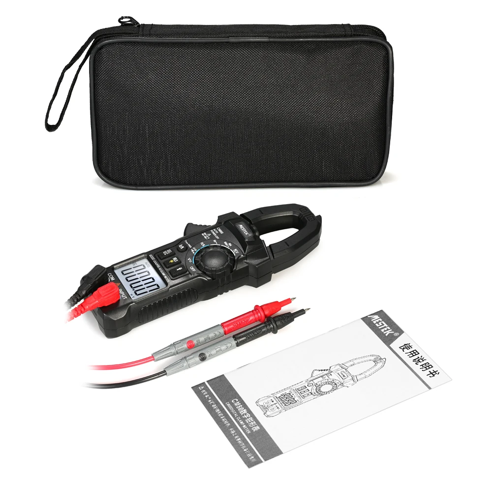 

MESTEK LCD Digital Clamp Meter Multimeter AC/DC Voltage AC Current Capacitance Continuity Test Frequency Measurement Tester