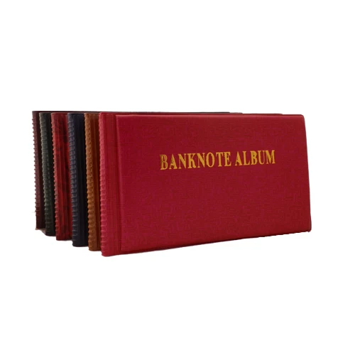 

LOT X 50 PCS / Sheet 40 openings Banknote album, Paper money currency stock collection protection album