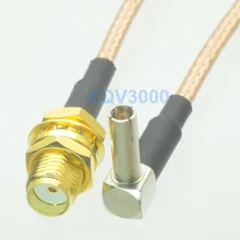 RG316 150 см RF pigtail TS9 контактный штекер под прямым углом к SMA «мама» для адаптера кабеля для 3g USB модем