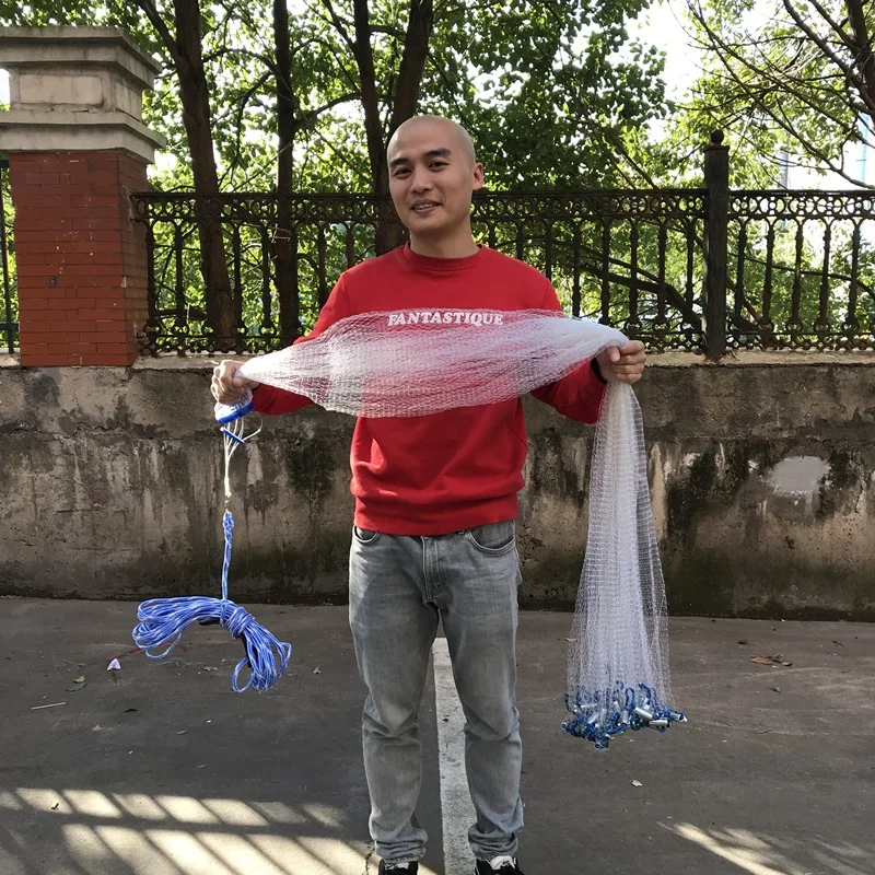 Американская кастинговая сеть мелкая сетка для ловли рыбы нахлыстом с грузилом и