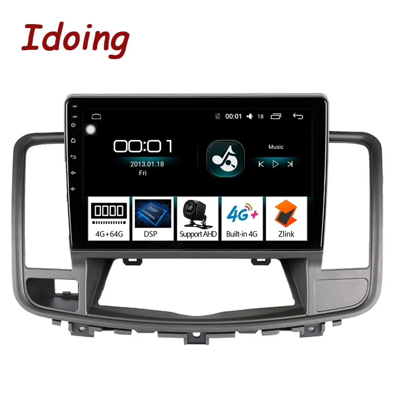 Автомобильный мультимедийный плеер Idoing 10 2 дюйма 2.5D IPS Android 8 1 радио аудио для Nissan
