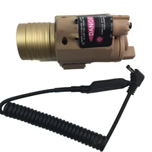 Охотничье оружие M6 желтый светильник тактический флэш-светильник+ красный лазер Оптроника-прецизионный светодиодный светильник с хвостовым выключателем для 20 мм рельса