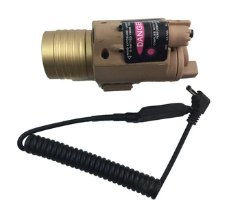 

Hunting Weapon M6 yellow light Tactical Flashlight + Red Laser Optronics - Precision LED Light with Tail switch For 20mm Rail