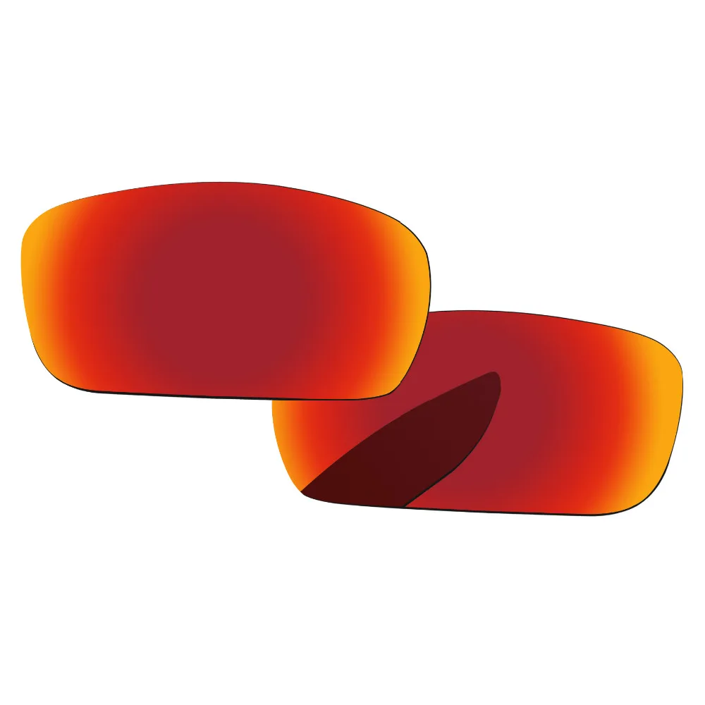 Papaviva огонь красное зеркало поляризованные Сменные линзы для коленчатого вала Солнцезащитные очки Рамка UVA и UVB Защита