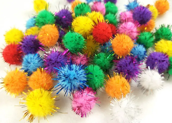 glitter poms 5