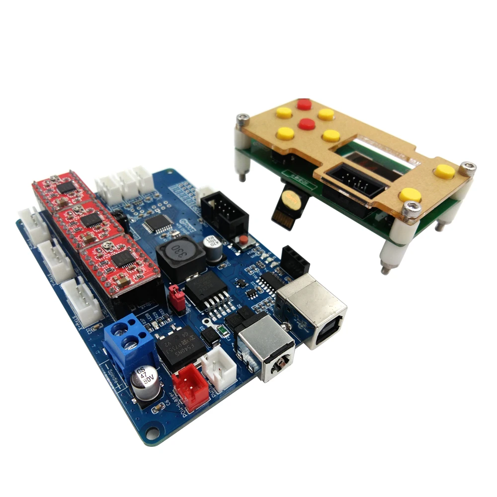 

GRBL offline controller grbl offline engraving manual control positioning hand wheel + 3 axis control board