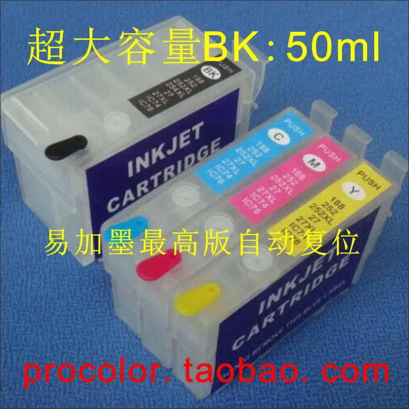 Заправка катриджа для струйного принтера картридж 27XL T27XL T2701 T2711XL EPSON WF7610DWF WF7620DTWF WF