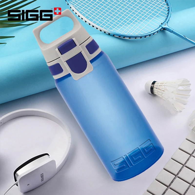 

Sigg Outdoor Sports Bottle Portable Hand Bottle Easy Open Straight Bottle Creative Fitness Water Bottle With Lid 0.5 Litre