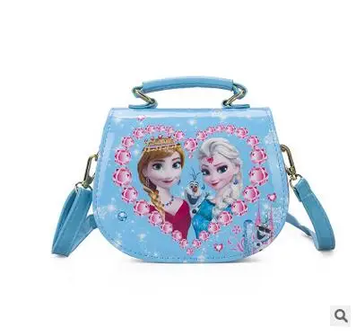 Новая модная Милая мини-сумка, Детская сумка, Женская водонепроницаемая сумка принцессы из искусственной кожи с героями мультфильмов, детские сумки-мессенджеры для девочек - Цвет: same as picture
