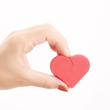 8 шт. в форме сердца макияж губка затяжки основа пудра Жидкий крем для лица Косметика Цветущая Мягкий косметический смонж Прямая поставка