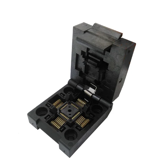 

QFP32 TQFP32 LQFP32 Clamshell Burn in Socket IC51-0324-1498 Pin Pitch 0.8mm IC Test Socket Programmer Adapter Conversion Block
