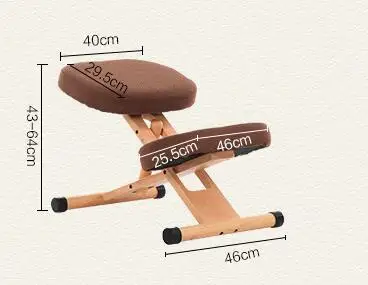 Эргономичный ортопедическое кресло стул дерева офисные положения Поддержка мебель эргономичная деревянный стул балансировка тела сзади