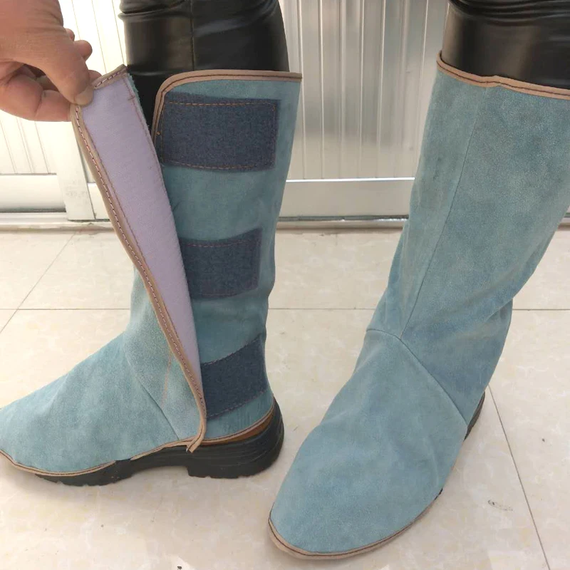 Electric welding fire Anti-Cut High Temperature protection Fire-Proof foot leggings welder foot protection cover wear insulation Electric welding fire Anti-Cut High Temperature protection Fire-Proof foot leggings welder foot protection cover wear insulation