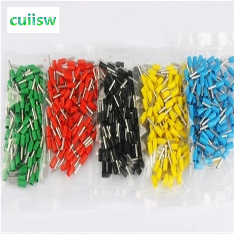 

100Pcs/ E1508 european-type pipe terminal 1.5 square wire connector, cold pressure type terminal plug, pin tube type termina