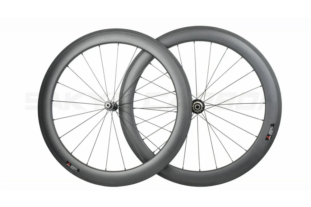 Excellent SC60TC-Tubeless 700C 60mm tubeless clincher wheels! Road bike wheel no outer holes 25mm wide carbon wheels high temparature 4