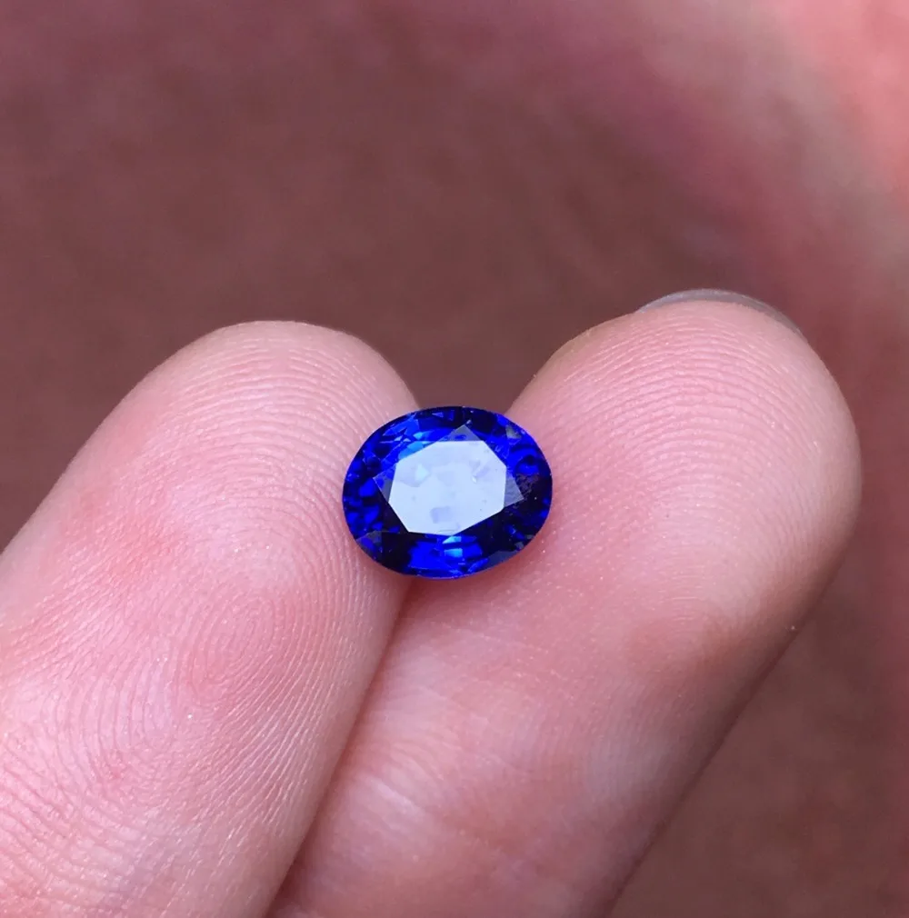 

AIGS Certificated 1.31ct Heat Royal Blue Natural Sapphire Gems Loose Gemstones Loose Stones