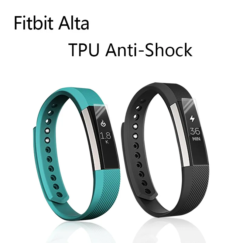 CRESTED Для Fitbit Alta band полное покрытие прозрачная защитная пленка для экрана Высокое разрешение 0,2 мм TPU Материал ультра тонкая защитная пленка