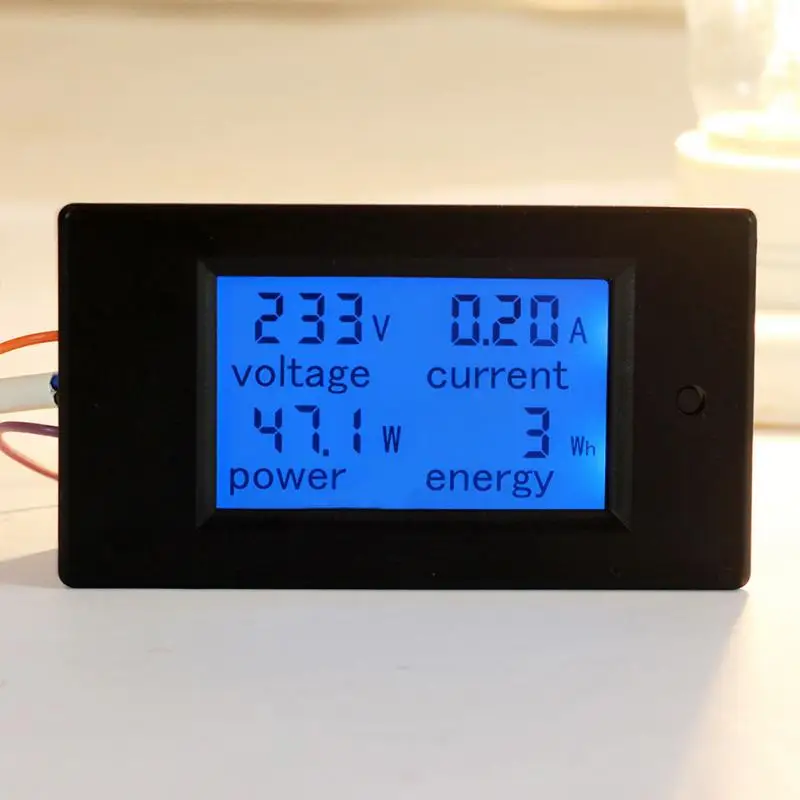 100A AC LCD Panel Digital Power Watt Meter Monitor Voltage KWh