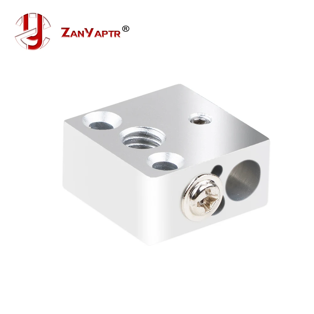 Creality 3D Printer Aluminum Heater Block for MK7 MK8 Extruder CR-10S Ender 5Pcs