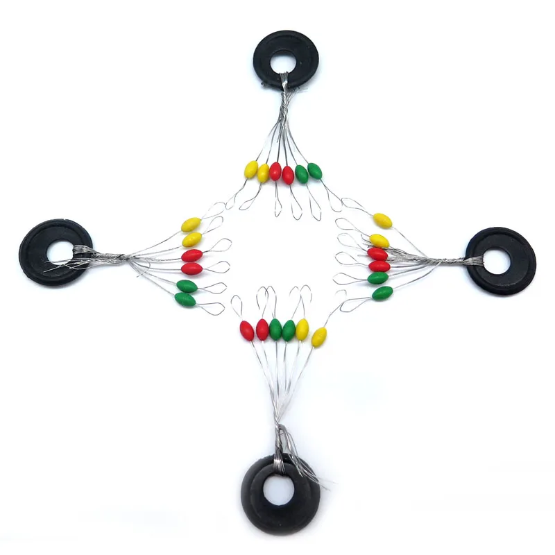 

Minfishing 600pcs colorful fishing bobber stopper float stopper line stoppers bobber fishing stopper small fishing accessories