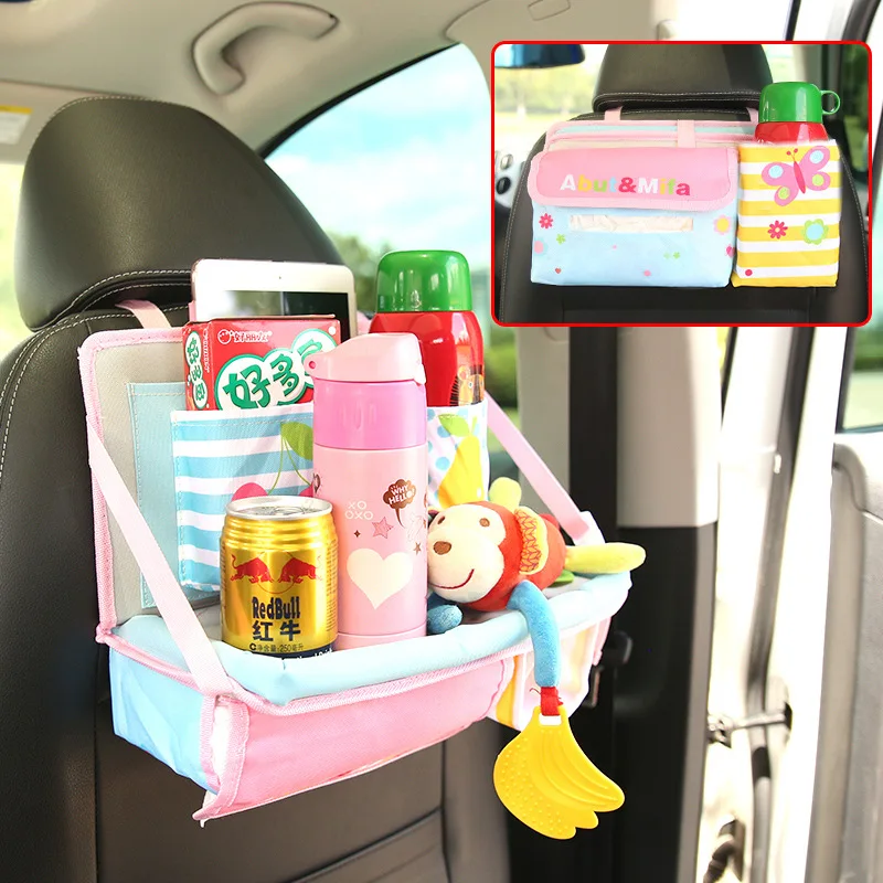 Универсальные детские автомобильные висит корзина для хранения заднем сиденье автомобиля Органайзер с планшета держатель Путешествия хранения Ipad коляска аксессуары
