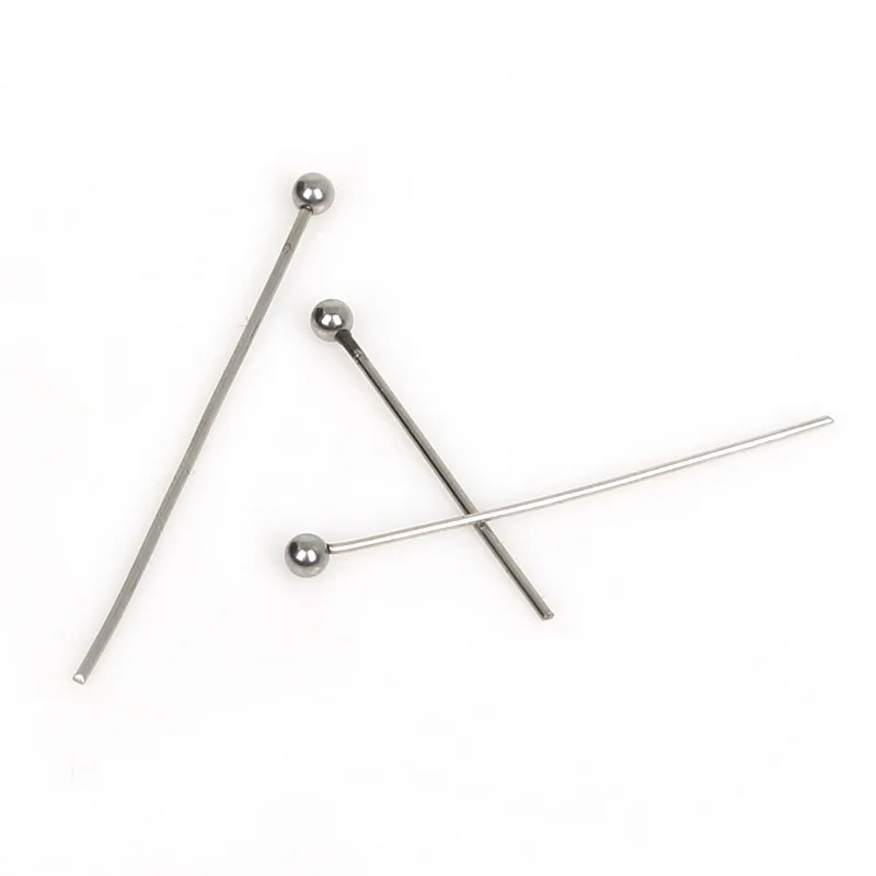 

20/25/30mm 50pcs/bag Stainless Steel Head Pins Needles Ball Pins Jewelry Findings For Jewelry Making Necklace Bracelet DIY