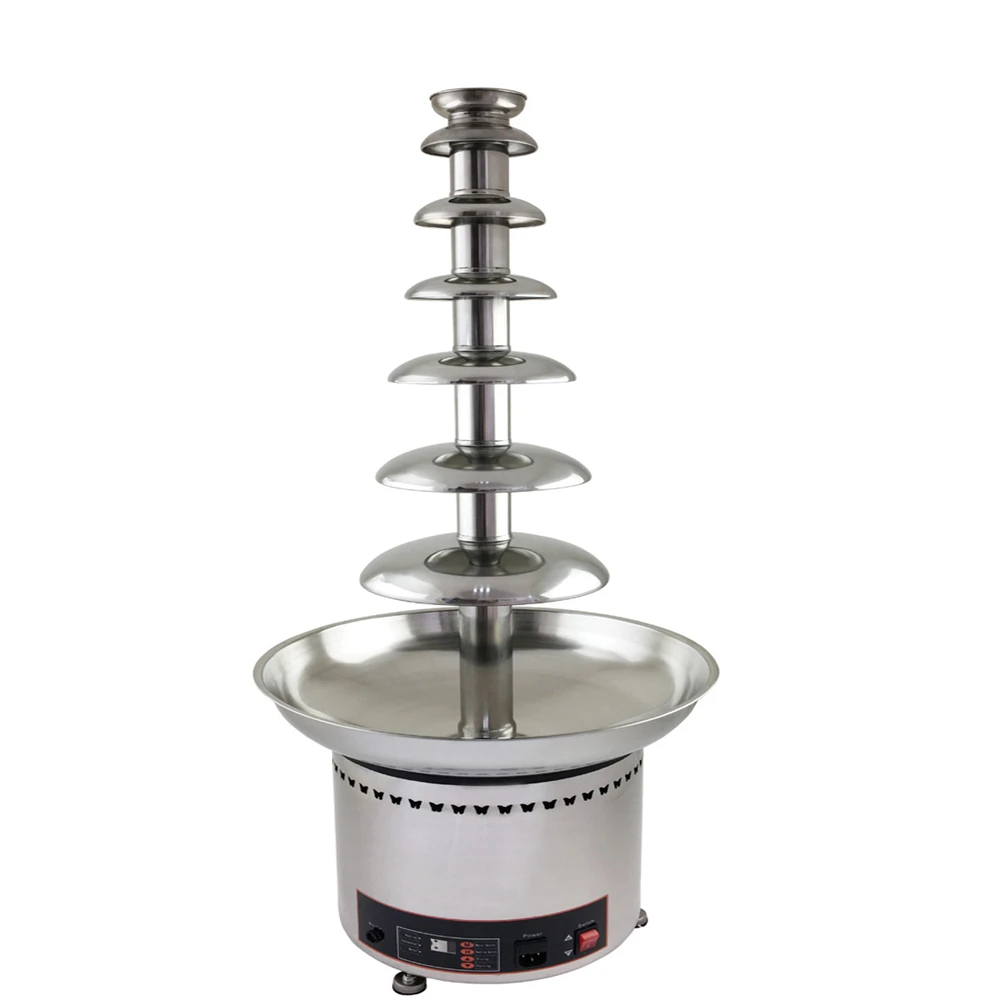 Description Picture 3 of item110V 220V 7 Layers Stainless Steel Commercial Chocolate Fountain Machine Chocolate Waterfall Machine
