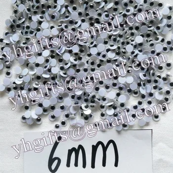 

20000PCS/LOT.6mm eyeball, Plastic round wiggle black eyes,Plastic eyeball,Handmade crafts,DIY material, Doll eyes.Wholesale