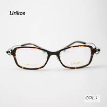 LIRIKOS Pure Titanium Intersection Business Women Reading Glasses Reading Clear Eye Lens male Spectacle Eyewear Accessories