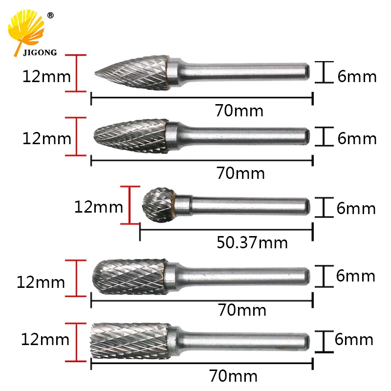 Zrong 4Pcs Carbide Burrs 12mm 1/4Inch Shank Single Cut Tungsten Carbide Rotary File Cutting Burrs Rotary Drill Die Grinder Bits Zrong 4Pcs Carbide Burrs 12mm 1/4Inch Shank Single Cut Tungsten Carbide Rotary File Cutting Burrs Rotary Drill Die Grinder Bits