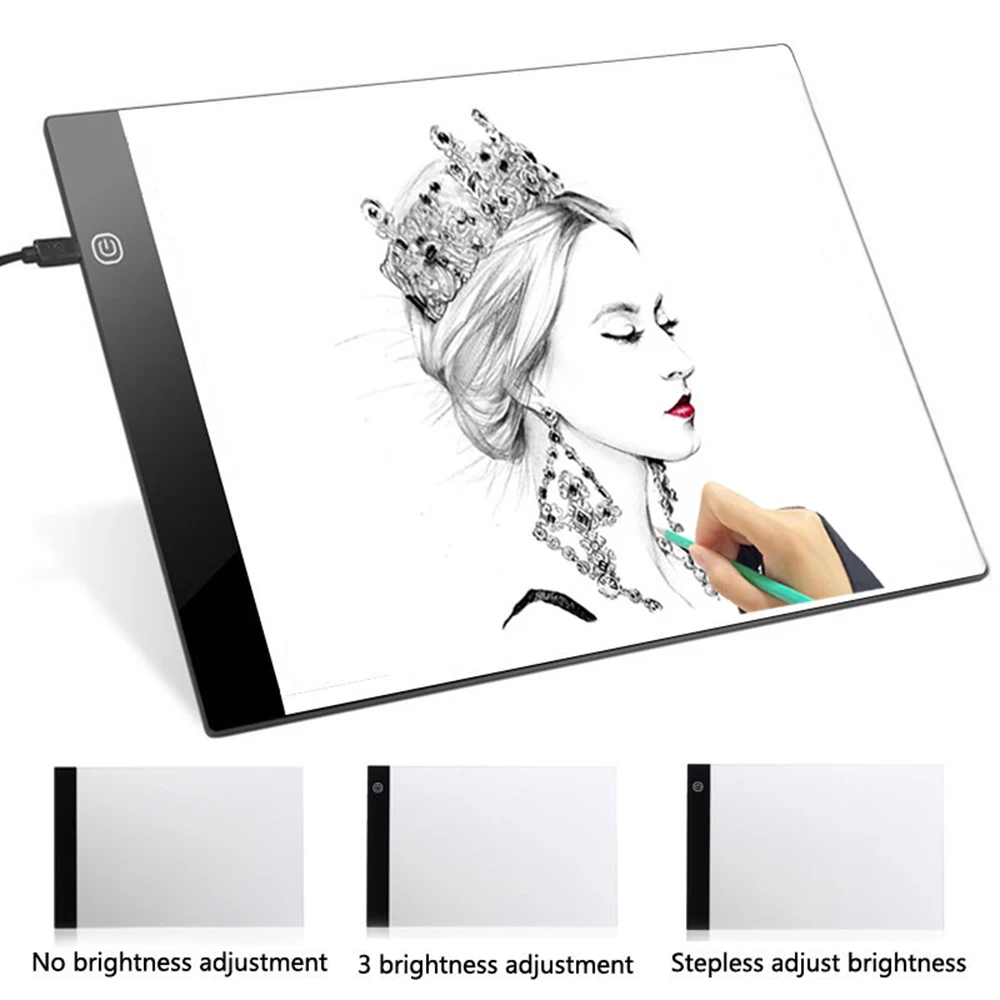 

Digital Graphic Tablet A4 LED Artist Thin Art Drawing Tablet Light Board Writing Portable Electronic Tablet Pad Copy Board