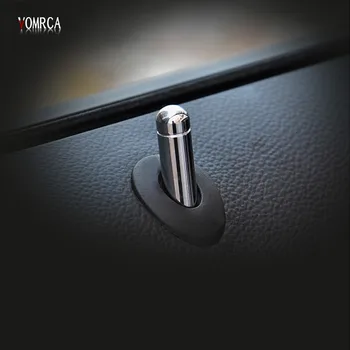 

High Quality 4PCS Door Lock Stick Pin Cap cover trim For Chevrolet Cruze Trax Malibu Opel Mokka ASTRA J Insignia Sport Tourer