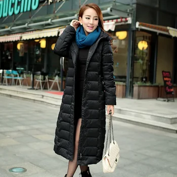 

Jackets For Women Parka 2020 Hot Sale Warm 90% White Duck Down Winter Jacket Thick Slim Long Hood Coats Women Plus Size HJ569